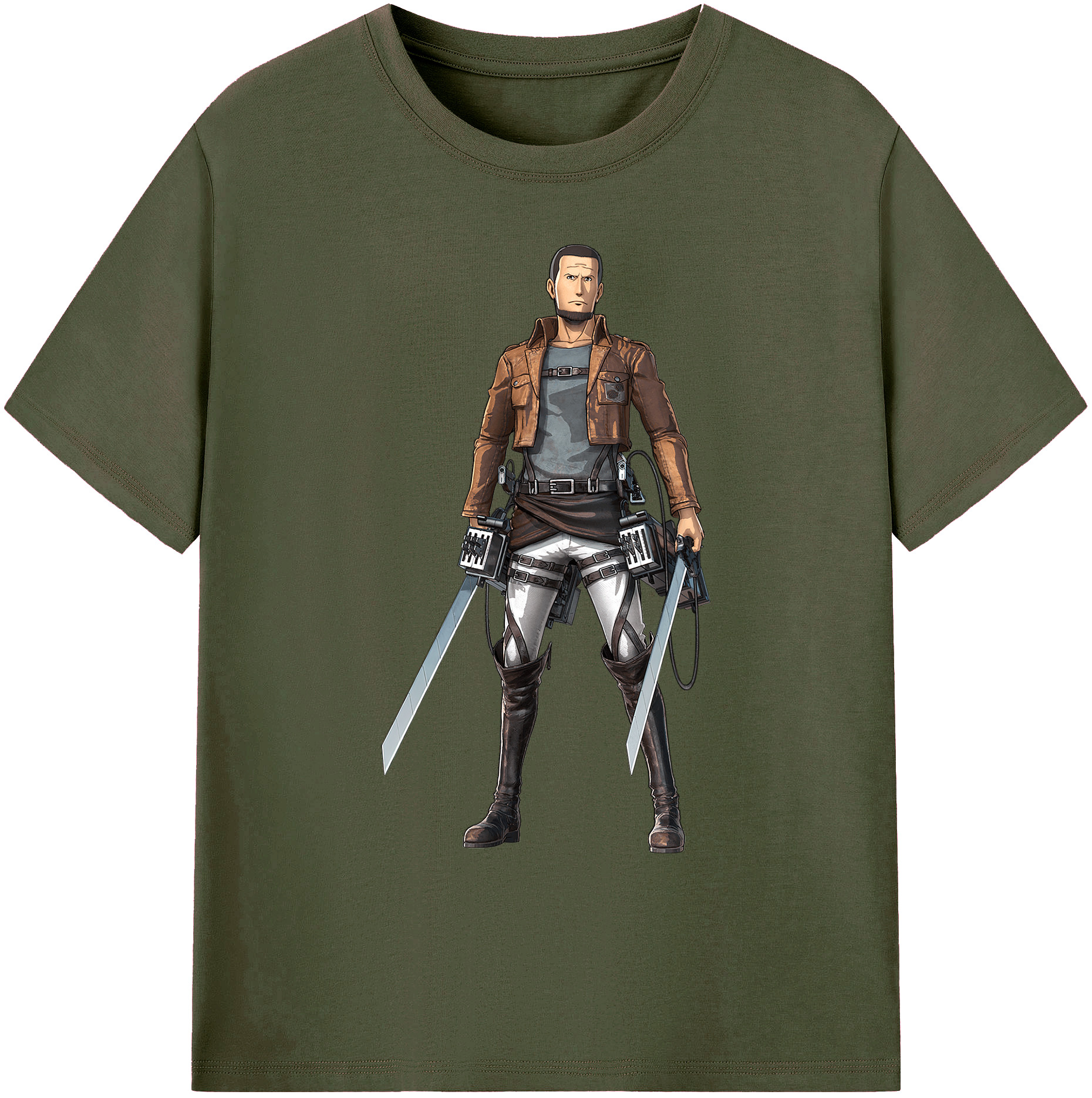 （画像用） 進撃の巨人 Attack on Titan 綿100％ メンズ半袖Tシャツ｜肌触りやわらか＆通気性